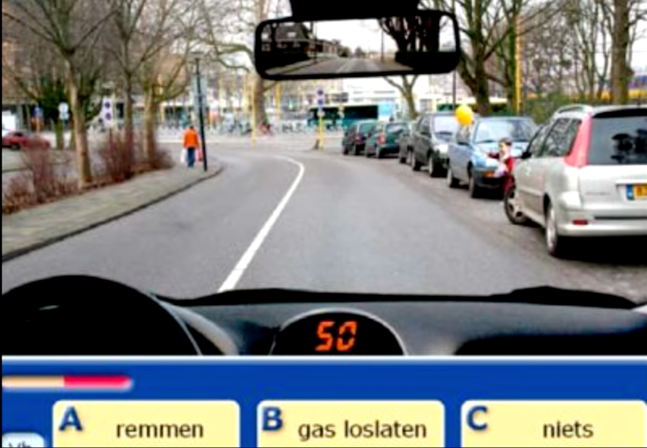 A dutch driver's test. 