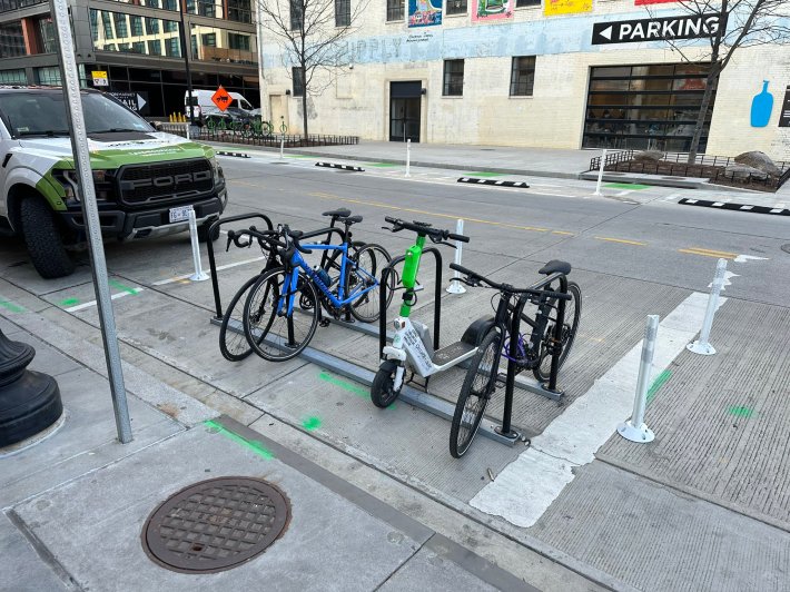 A parking corral in Washington, DC.