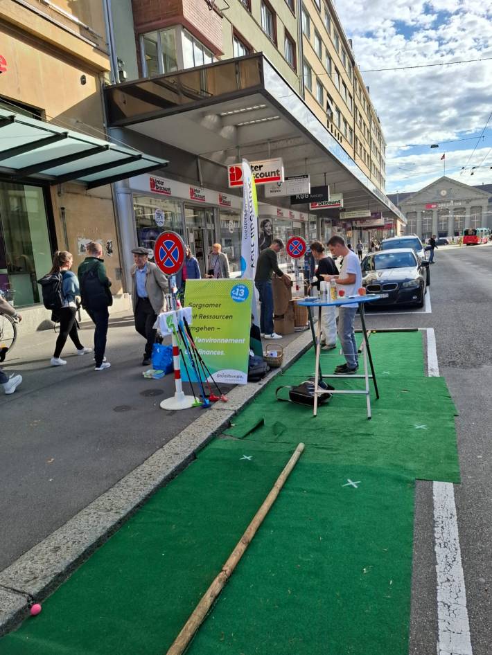 Mini-golf course in Bienne, Switzerland.